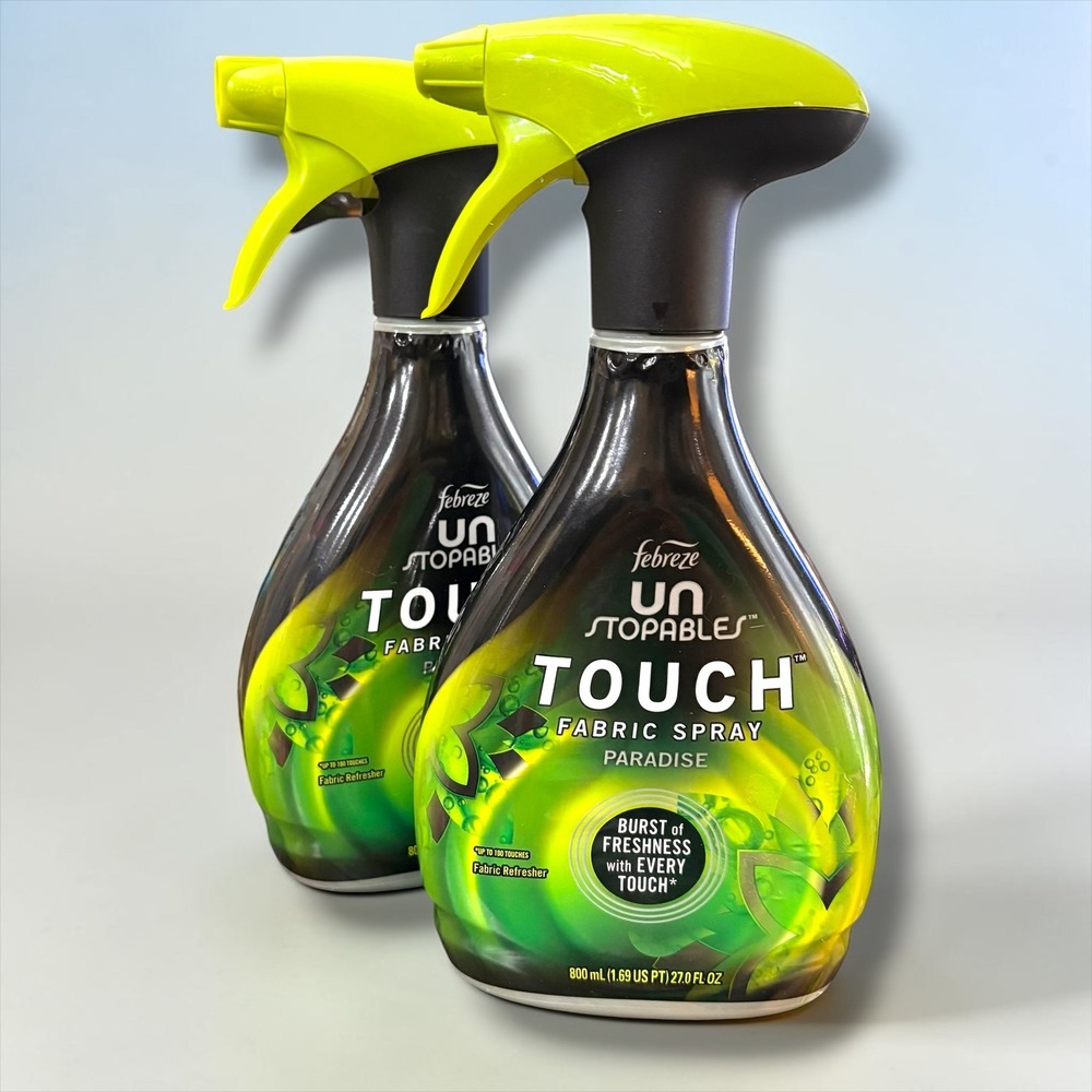 2 Pack Febreze Unstopables Touch Fabric Spray‎ Paradise Scent 27 fl oz Bottle